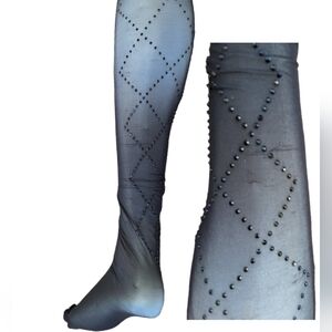 Dolls Kill Rhinestone Encrusted Panty Hose  NWT